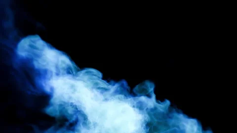 Fire burst explosion C1 blue lower 01b Stock-Footage 319919358