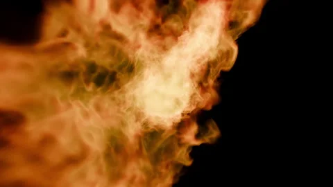 Fire burst explosion C1 red center 01a Stock Footage 319920095