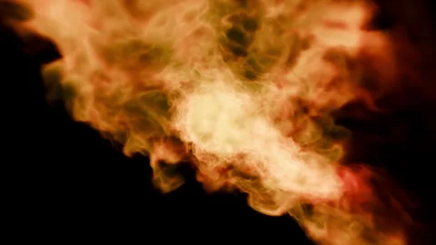 Fire burst explosion C1 red center 01b Stock-Footage 319920644