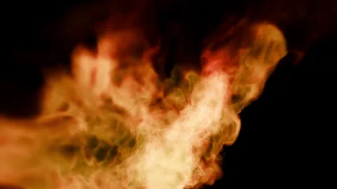 Fire burst explosion C1 red lower 01a Vídeos de archivo 319920841