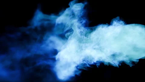 Fire burst explosion D1 blue side01 Stock Footage 317334419