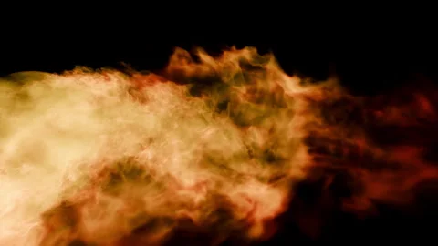 Fire burst explosion D1 red side01 Video stock 317343455