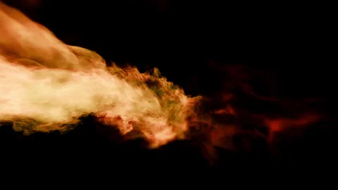 Fire burst explosion E1 red side01 Video stock 317422949