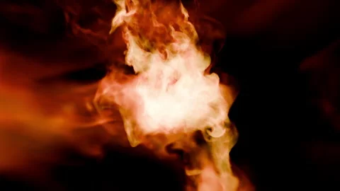 Fire burst explosion smoke A1 red Stock Footage 315414193
