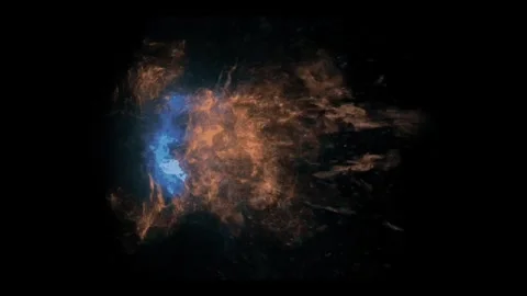 Fire burst Flame black background stock video Stock Footage 267976809