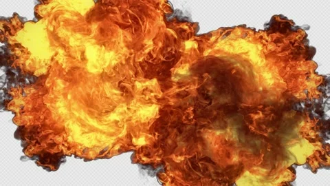 Fire Burst Stock Footage 171474338