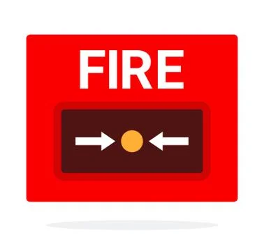Fire button Stock Illustration