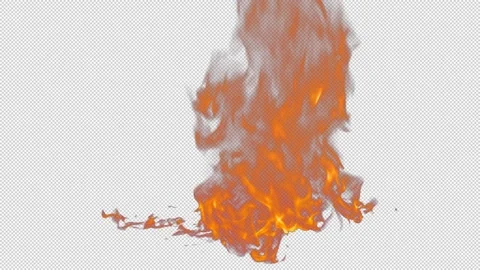 Fire At Camera Lens Flare Element 05 (HD) Stock Footage 201159734