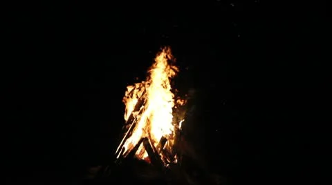 Fire camp Stock Footage 10747913