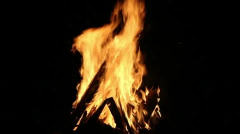 Fire camp Stock Footage 10748839