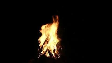 Fire camp Stock Footage 10748913