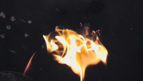 Fire Camp Stock Footage 35520360