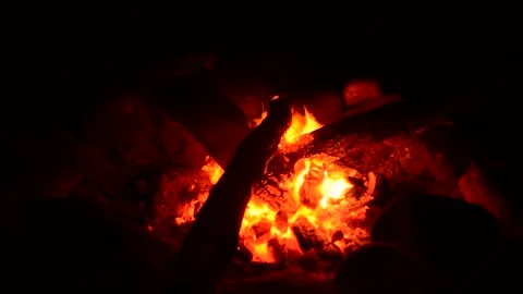 Fire Camp Stock Footage