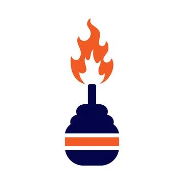 Fire, camping, fire place, fire camping icon Stock Illustration