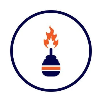 Fire, camping, fire place, fire camping icon Stock Illustration