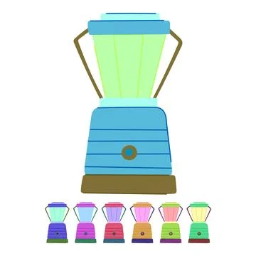 Fire camping lamp vector cartoon graphic Illustration