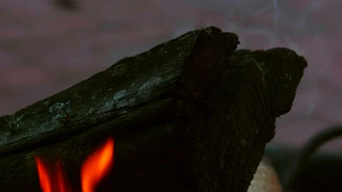 Fire, candle flame wood Stock Footage 231736301
