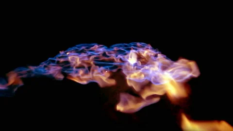 Fire on ceiling Stock Footage 104808087