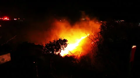 Fire chatsworth ca Stock-Footage 51026387