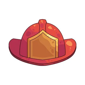 Fire chief hat illustration Stock Illustration
