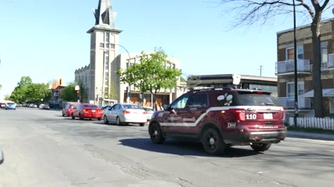 Fire Chief speeding with lights and sirens Stock Footage 139664465