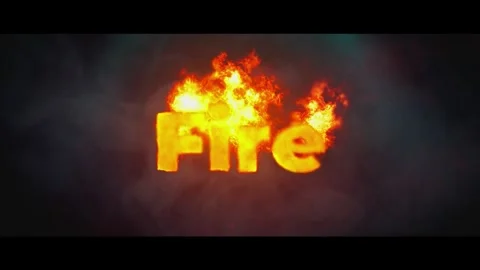 Fire Cinematic Title Reveal After Effects素材