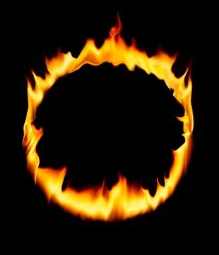 Fire circle Stock Illustration