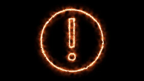 FIRE CIRCLE LETTER ! Stock Footage 101280900