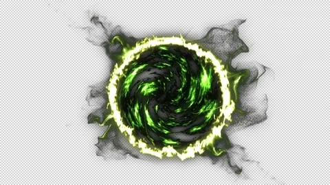 Fire Circle PORTAL 5 sec Stock Footage 149866463