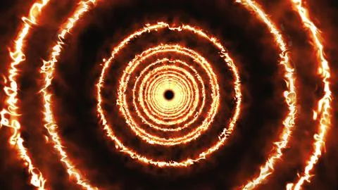 Fire circle tunnel イラスト素材