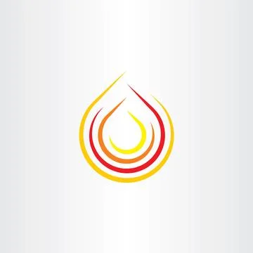 Fire clip art flame vector icon logo symbol Stock Illustration
