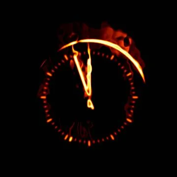 Fire clock An illustration of a big fire clock Copyright: xZoonar.com/maga... Stock Photos