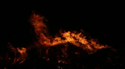 Fire Close Clip 01 Part 1 Stock Footage 11026788