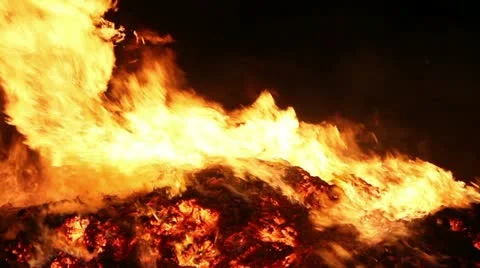 Fire Close Clip 02  Video stock 11028534