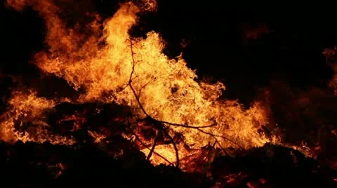 Fire Close Clip 03 Stock Footage 11054549