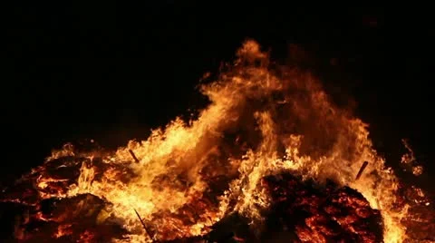 Fire Close Clip 06 Video stock 11058592