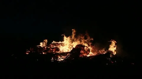 Fire Close Clip 07 Video stock 11058392