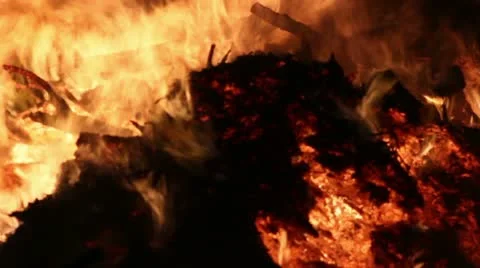 Fire Close Clip 09 Video stock 11059448