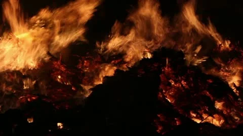 Fire Close Clip 11 Video stock 11072255