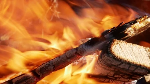 Fire Close up flame burn 4k Stock-Footage 102719143
