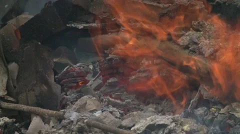 Fire Close Up Stock Footage 44902092