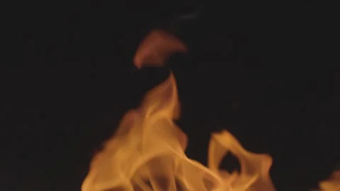 Fire Close Up Large Flame Video stock 205580450
