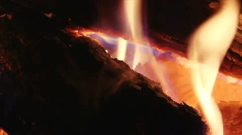 Fire close up left dark - HD Stock Footage 21970844