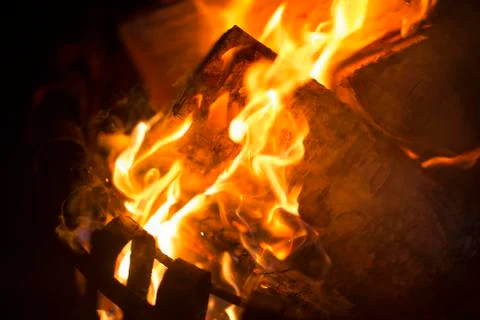 Fire, close up Stock Photos