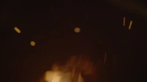 Fire close up in slow motion Stock Footage 54241907