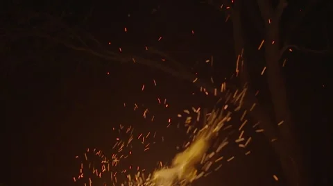 Fire close up in slow motion Stock Footage 54244648
