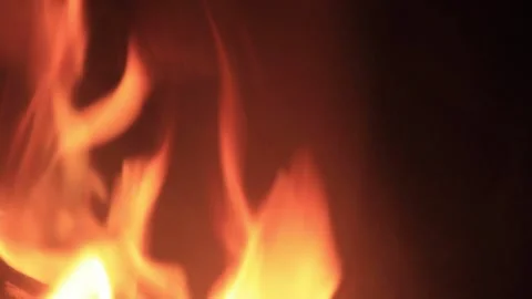 Fire, closeup of flames Stock Footage 238402565