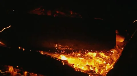 Fire closeup Stock Footage 8663317