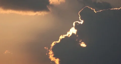 Fire clouds Video stock 123382315