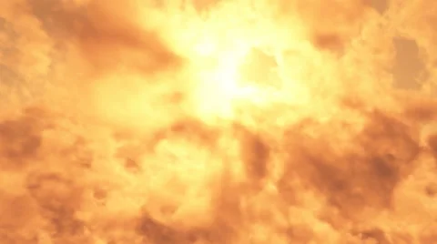 Fire clouds in the sky Stock Footage 50301709